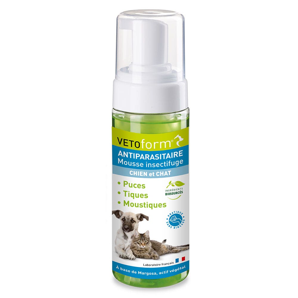 Vetoform Perro y Gato Mousse insectifuge 150ml