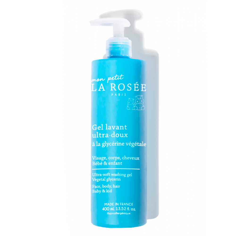 LA ROSÉE Bebé Gel limpiador Ultra-Suave Visage, Corps et Cheveux 400ml