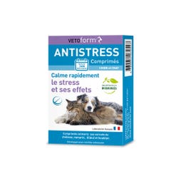 Vetoform Chien et Chat Pastillas de hierbas antiestrés 20 comprimidos