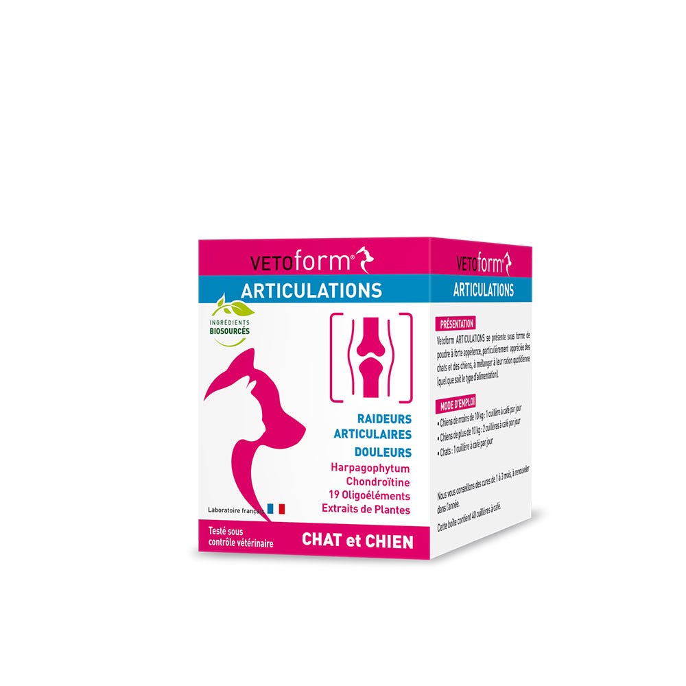 Vetoform Perro y Gato Complemento alimenticio para las articulaciones 100g