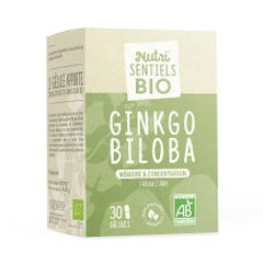 Nutrisante Nutri'sentiels Ginkgo Biloba ecológico Memoria y concentración 30 cápsulas