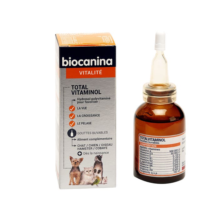 TOTALVITAMINOL 30 ml Vitamines Biocanina