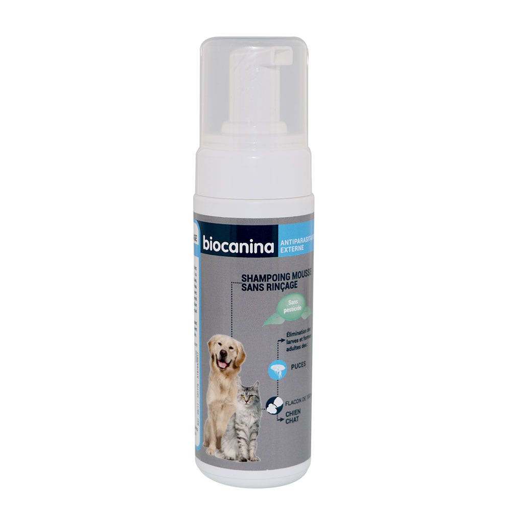 Biocanina Antiparasitario Externo CHAMPÚ ESPUMA DE MONO 150 ml