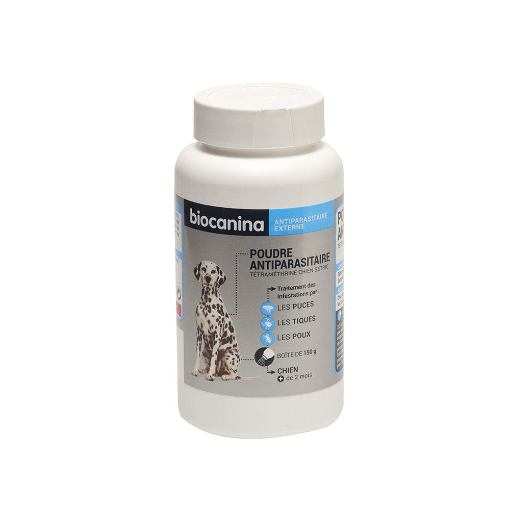 Biocanina Antiparasitario Externo TETRAMETRINA POLVO PARA PERROS 150g