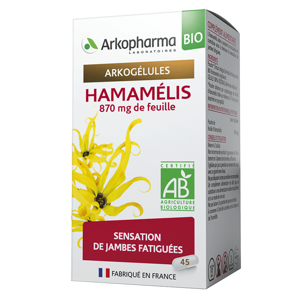 Arkopharma Arkocápsulas Hamamelis Bio 45 cápsulas