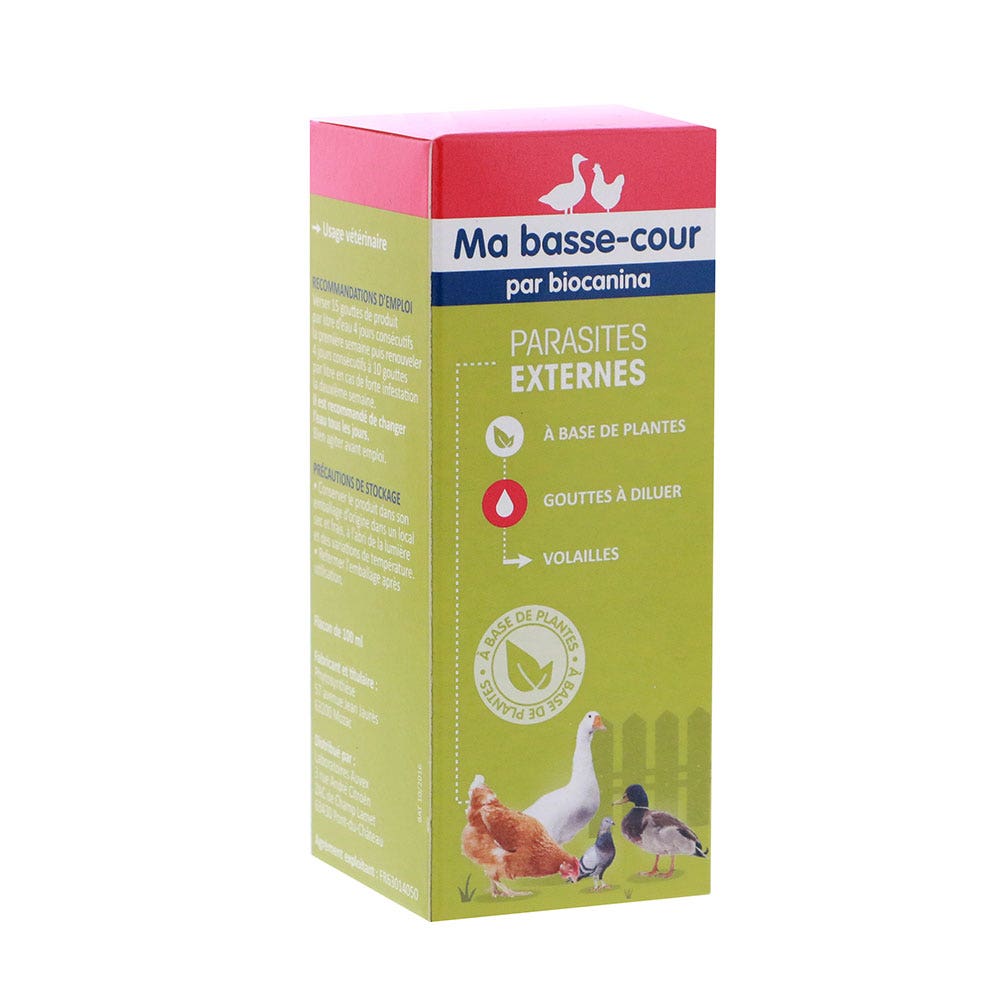 Biocanina Antiparasitario Externo PARÁSITOS EXTERNOS Mi corral 100 ml