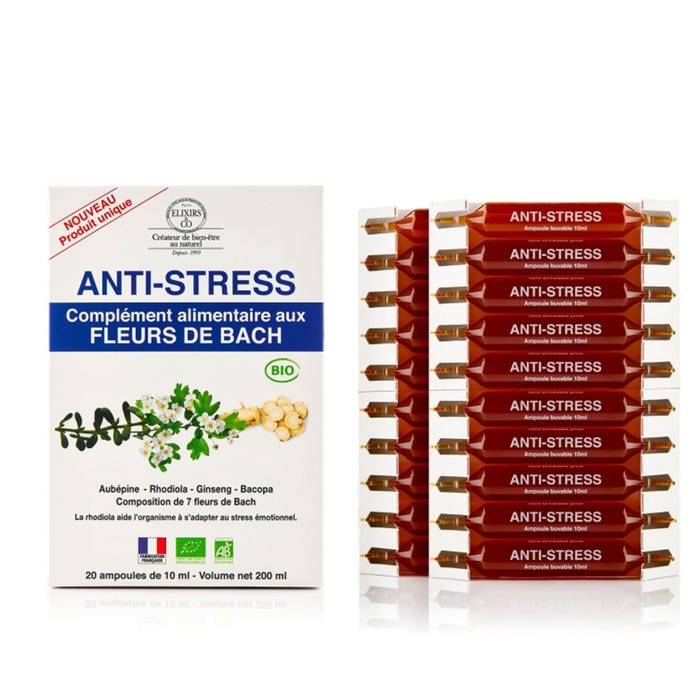 Elixirs & Co Estrés Flores de Bach Bio 20 ampollas