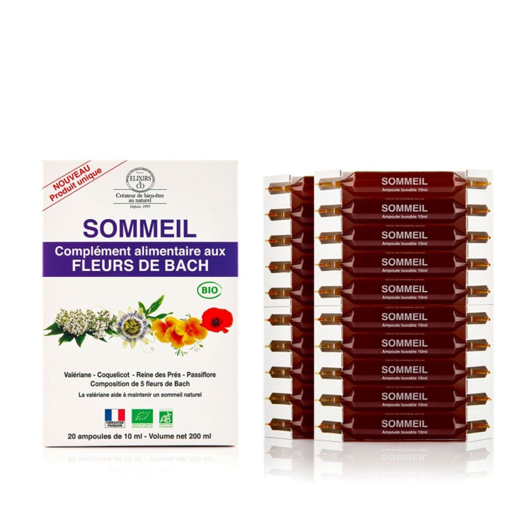 Elixirs & Co Dormir Flores de Bach Bio 20 ampollas