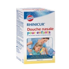 Rhinicur Ducha nasal para niños + 4 sobres de sales de enjuague
