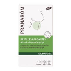 Pranarôm Aromaforce Pastillas Calmantes Bio Adoucit et apaise la gorge x21