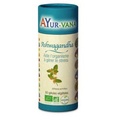 Ayur-Vana Ashwagandha ecológica Estrés 60 cápsulas