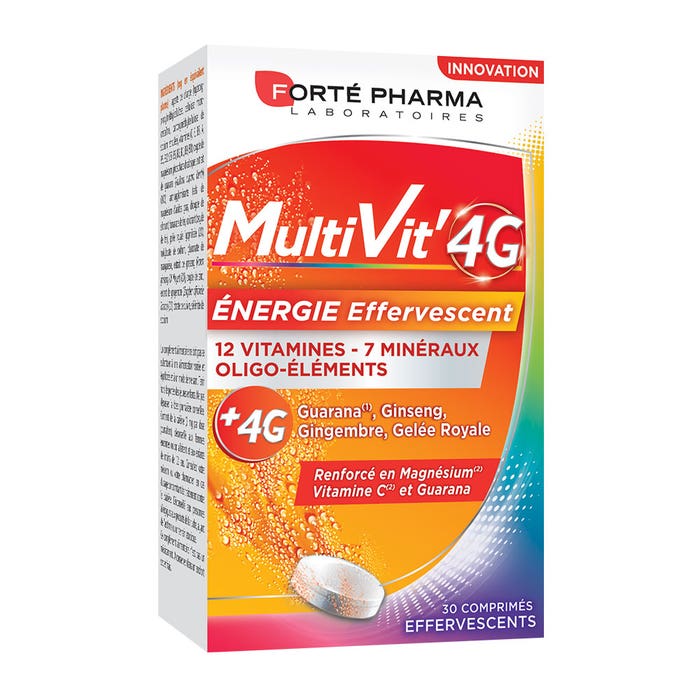 Energía 30 Comprimidos 30 Comprimidos MultiVit'4G Forté Pharma