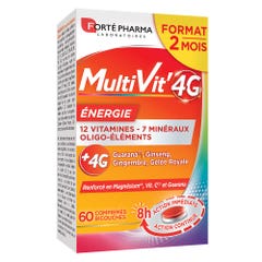 Forté Pharma MultiVit'4G Energia 60 Comprimidos 4g