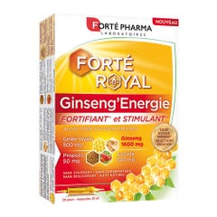 Forté Pharma Forté Real Ginseng'Energie 20 Ampollas