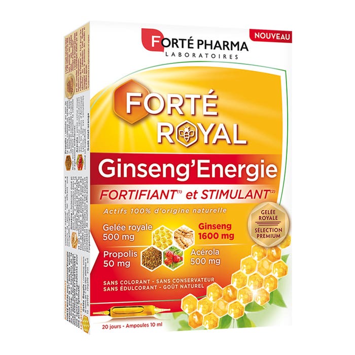 Ginseng'Energie 20 Ampollas Forté Royal Forté Pharma