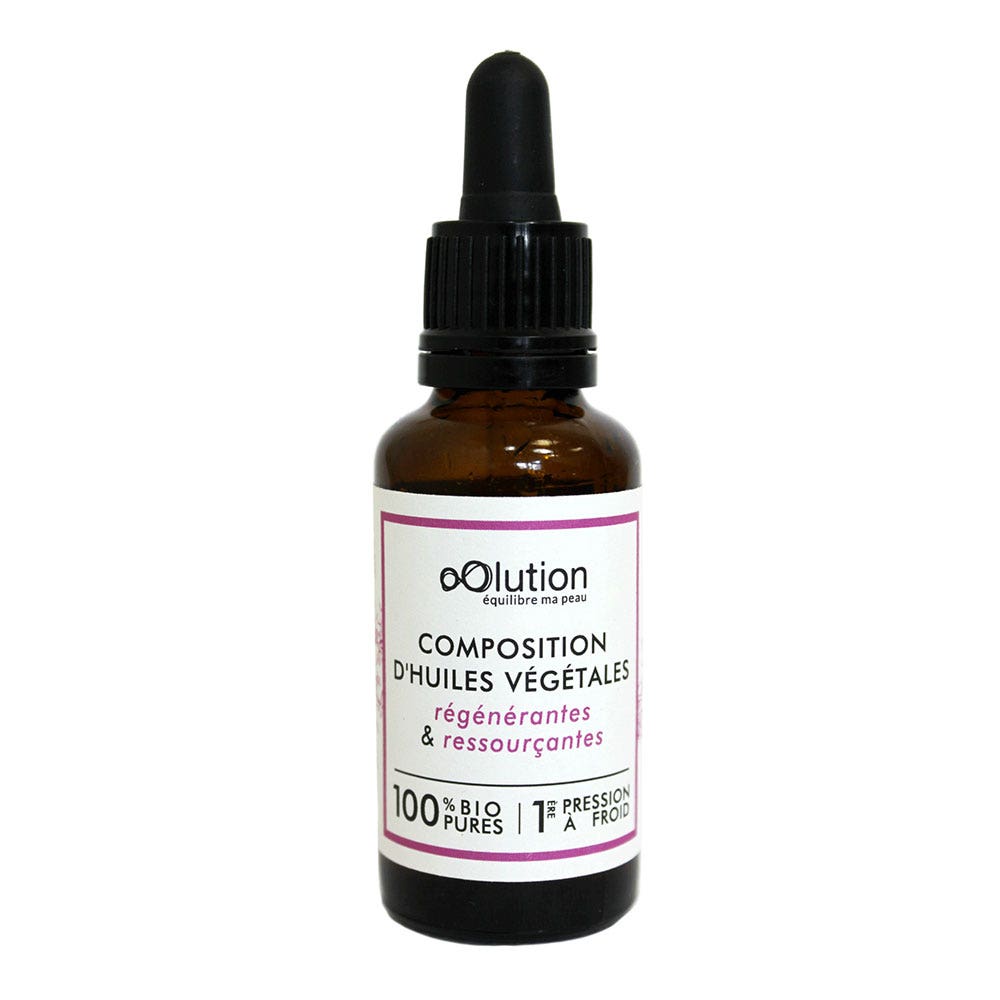 oOlution Composición aceites regenerantes y revitalizantes bio todas las pieles 30ml