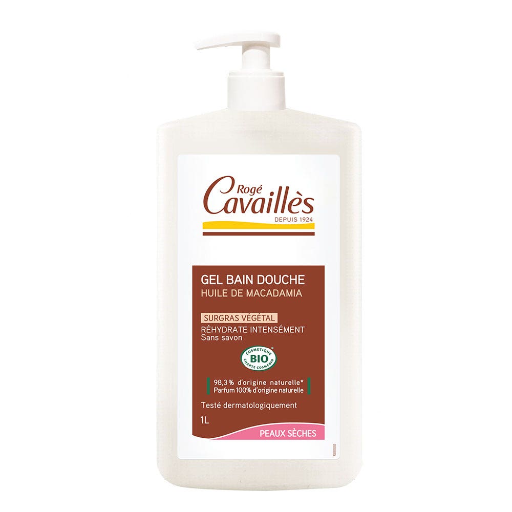 Rogé Cavaillès Gel Nutritivo Baño y Ducha BIO Macadamia 1L