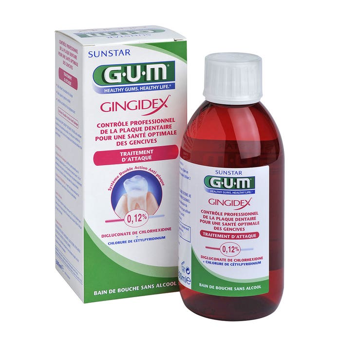 Enjuague bucal sin alcohol 0,12 300 ml Gingidex Gum