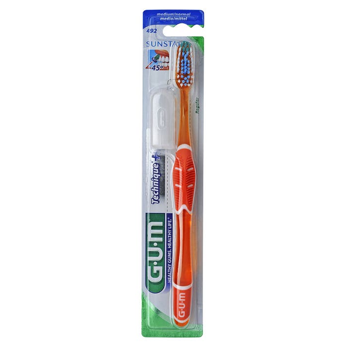 Cepillo de dientes normal mediano 492 Technique + Gum