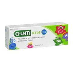 Gum Pasta dentífrica Kids Fluore + Isomalt 2-6 Años 50 ml