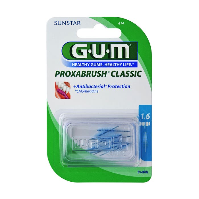 Recambios de cepillo interdental de 1,6 mm x6 Proxabrush Gum