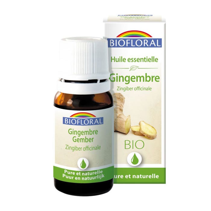 Aceite esencial ecológico de jengibre zingiber 5 ml Biofloral