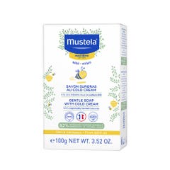 Mustela Jabon Sobregraso Solido Cold Cream Nutriprotector Piel Seca Bebé 100 g