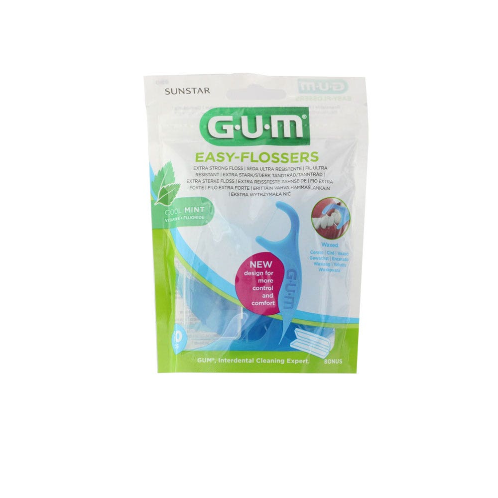 Gum Easy Flossers Hilo dental Etui de transporte incluido x30 - Easypara