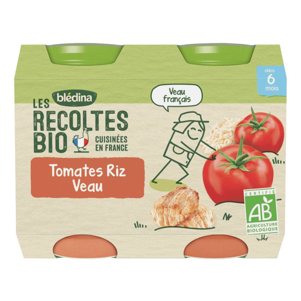 Blédina Potitos comidas bio a partir de 6 meses 2x200g