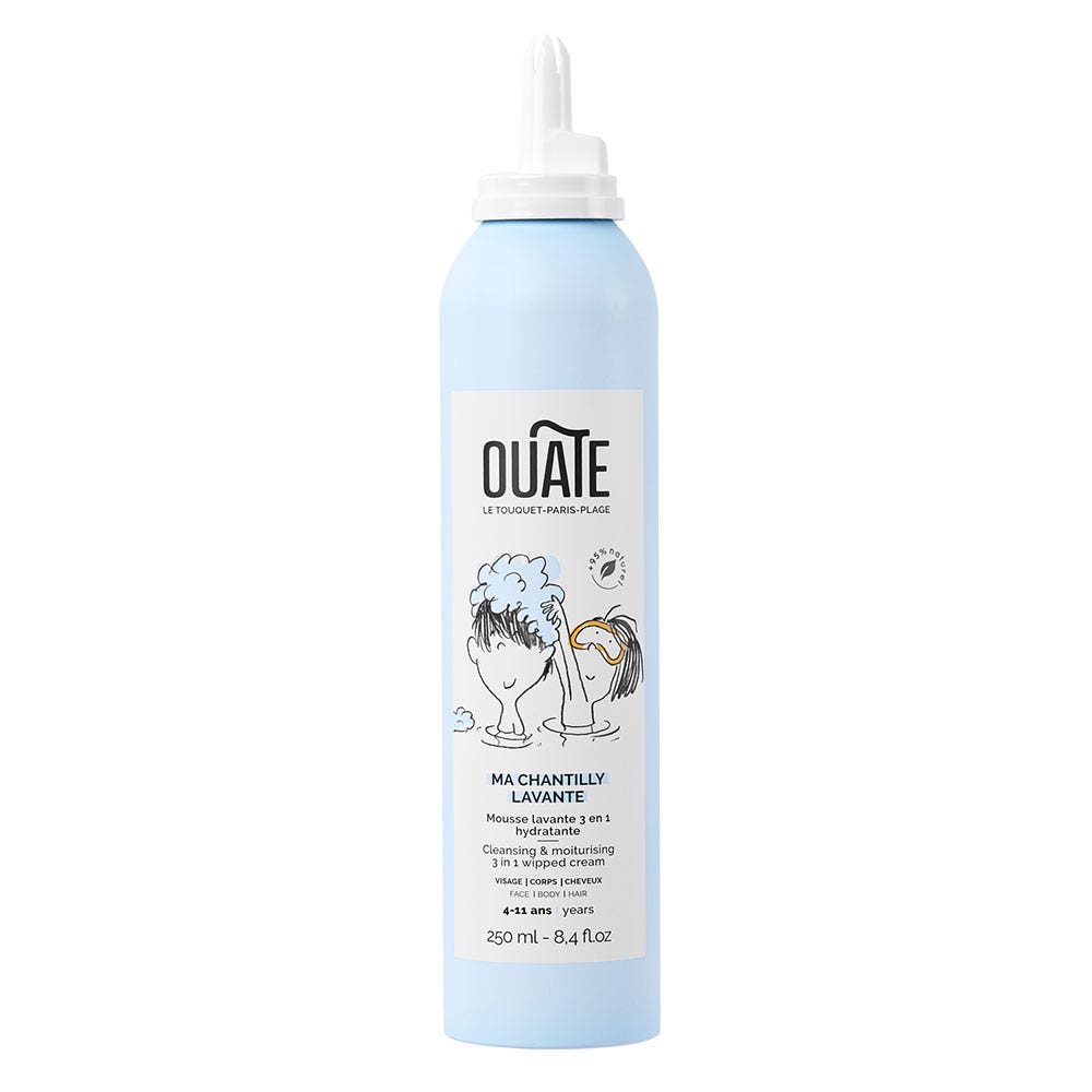 Ouate 4-11 años My cleansing whipped cream Espuma limpiadora hidratante 3 en 1, mixta Ouate 250 ml