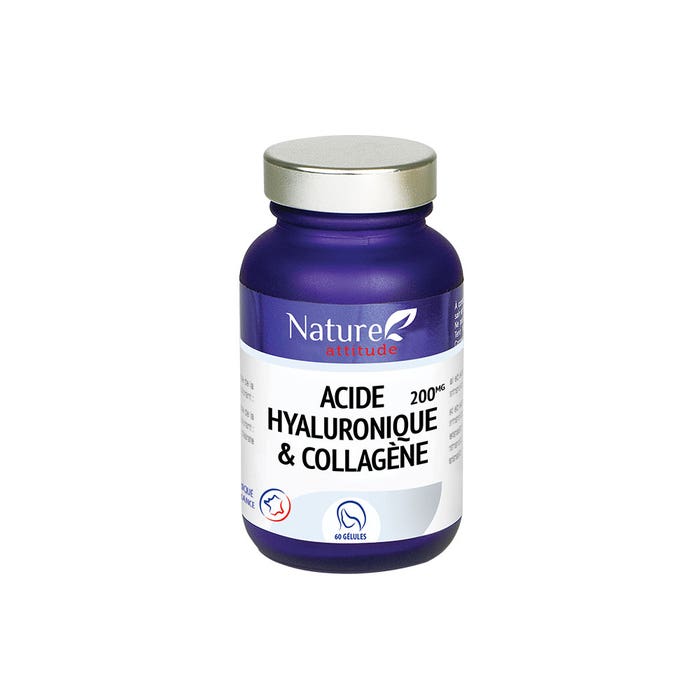 Ácido hialurónico y Collagena 60 cápsulas Nature Attitude