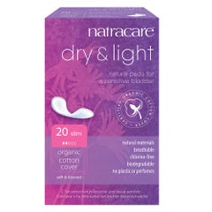 Natracare Compresas para incontinencia Slim Dry &amp; Light Caja de 20