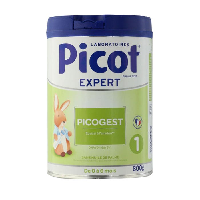 Picot Picogest 1 Preparado para lactantes espesado con almidón De 0 a 6 meses 800g