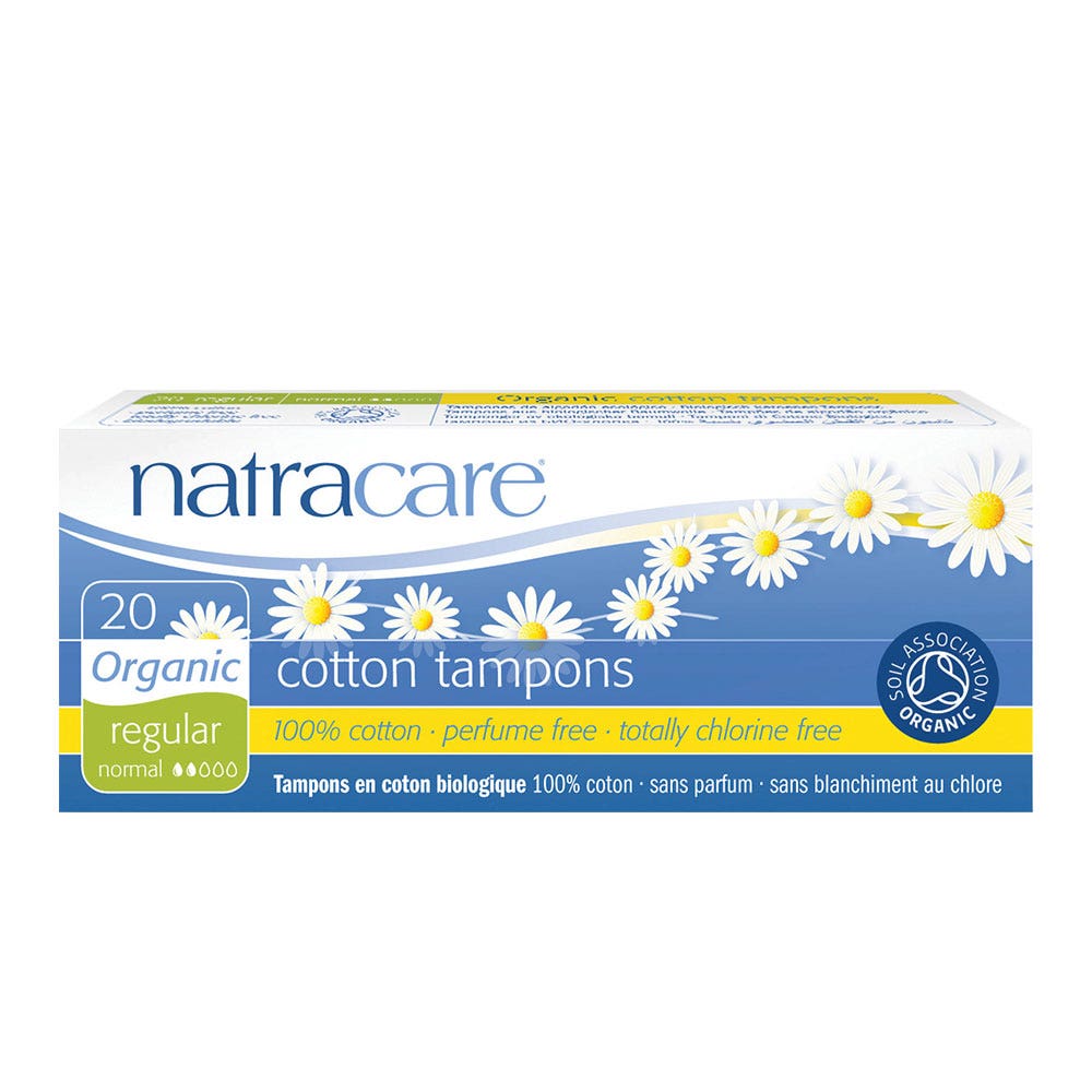 Natracare Tampons Bio Sans Applicateur Regular Boite De 20