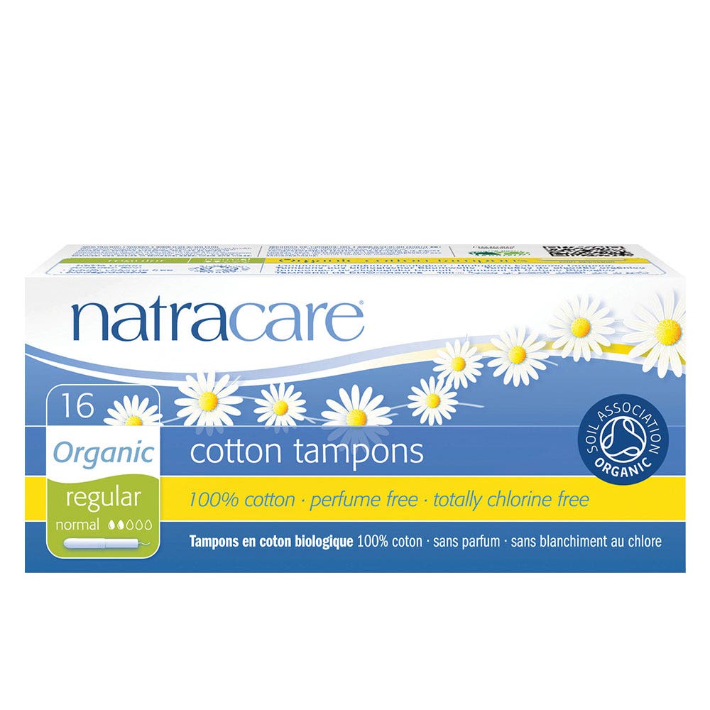 Natracare Tampones ecológicos con aplicador normal Caja de 16