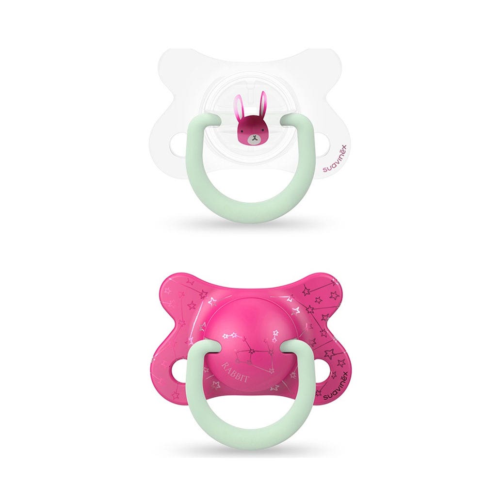 Suavinex Chupete Fisiológico Reversible Night & Day De 2 a 4 mois x2