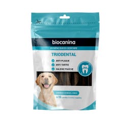 Biocanina Hygiene X15 Triodental Cuchillas Masticables Perros Grandes Más de Triodental Perros grandes de más de 30 kg 30 kg