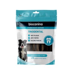 Biocanina Hygiène Láminas masticables Triodental Perros medianos 10-30 kg x15