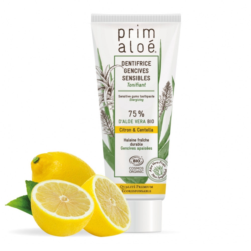 Prim Aloe Dentífrico Limón Encías Sensibles 75% Aloe Vera 75 ml
