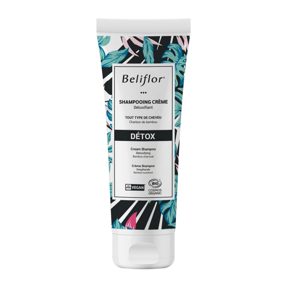 Beliflor Detox Champú de bambú y carbón vegetal Cosmos 200 ml