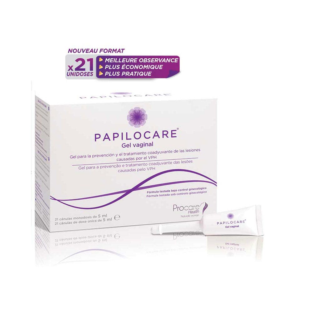 Procare Papilocare Gel vaginal 21 cánulas unidosis 21 x 5 ml