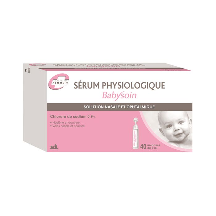 Solución salina 40x5ml Babysoin Solución nasal y oftálmica Babysoin