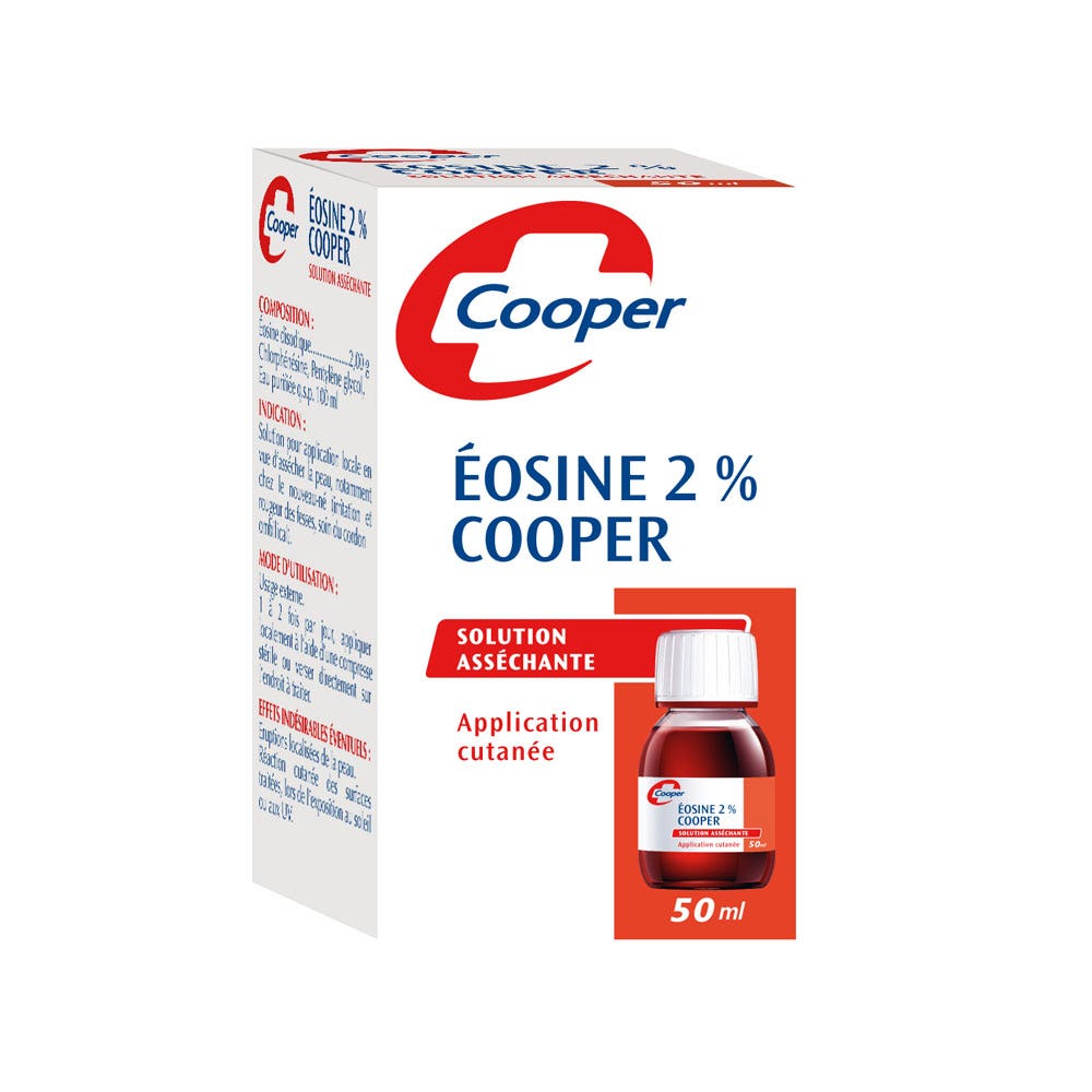 Cooper Eosina solución secante 2% 50 ml