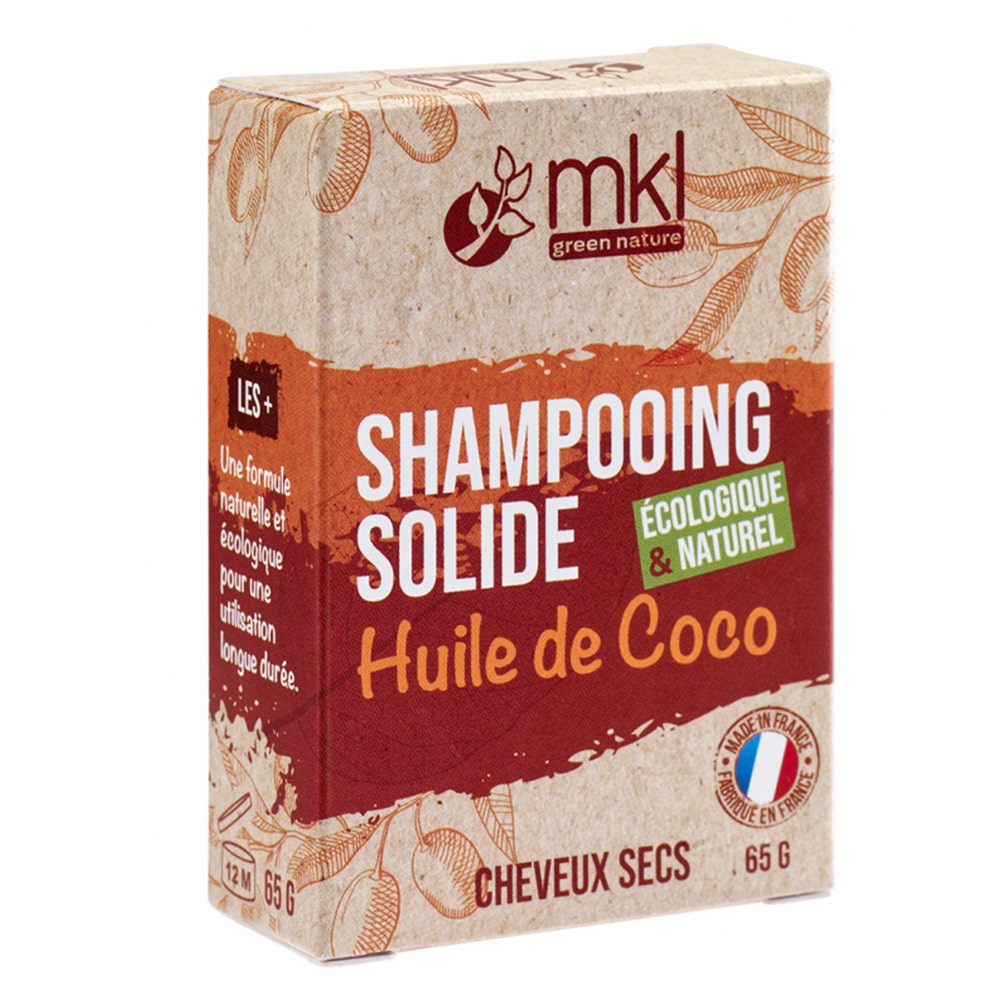 Mkl Champú Solidea Aceites de coco 65gr Cabello seco