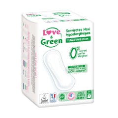 Love&Green Antiirritaciones Maxi Super Anti-irritations 14 Toallas