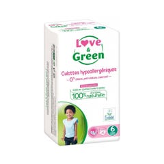 Love&Green Braguitas hipoalergénicas XL + de 16kg x16