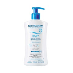 Neutraderm Baby Gel Limpiador Suave 3 en 1 para Piel sensible Piel sensible 400 ml