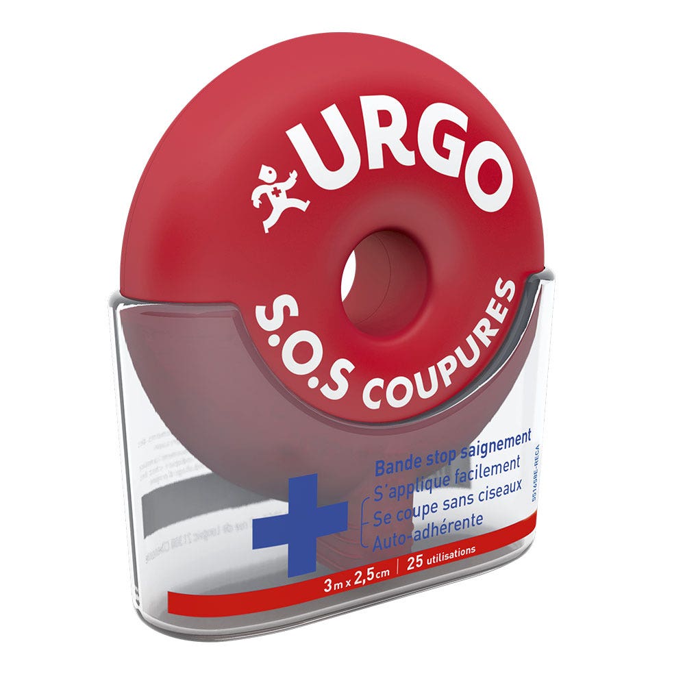 Urgo Sos Cortes Banda Autoadhesiva 3 M X 2,5 Cm 3m x 2,5cm