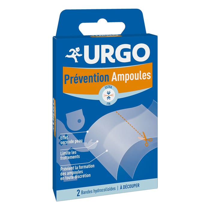 Bandas hidrocoloides prevención de ampollas x2 Urgo