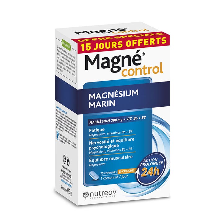 Magnesio Marino 60+15 comprimidos Magnécontrol Nutreov